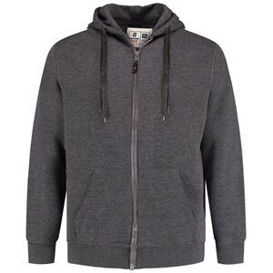 Duke Mens D555 Rockford Cantor Heavyweight Kingsize Full Zip Hoodie / Grey